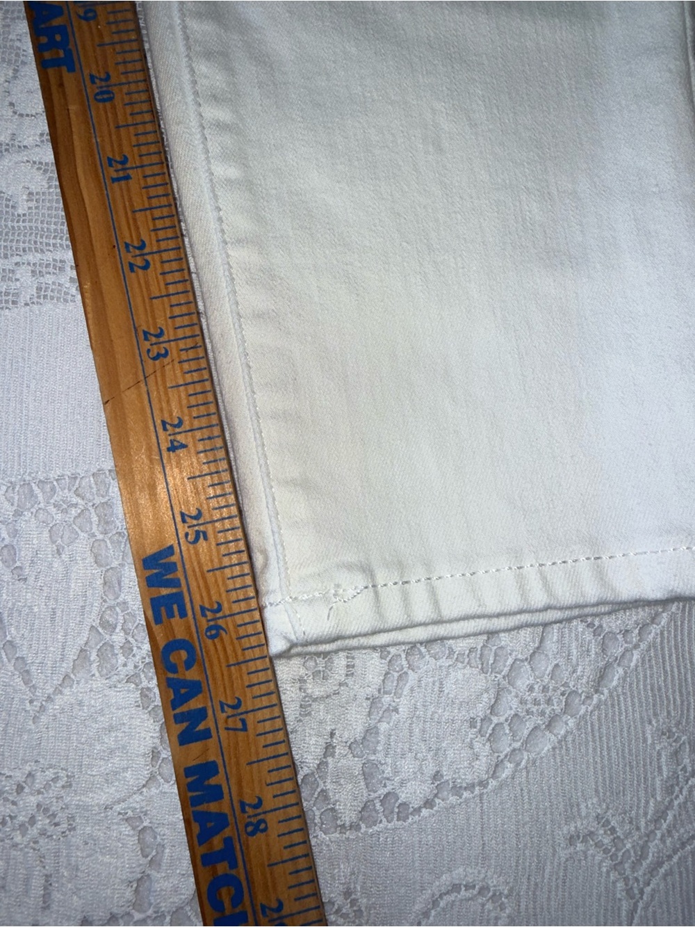 Banana Republic Mr Skinny Fit White Denim Jeans Women’s Petite 30/10 - Picture 8 of 13